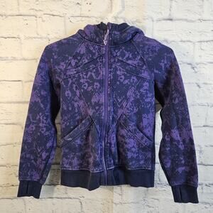 Ivivva By Lululemon Girl’s Fleece Full Zip Jacket Purple Size 8